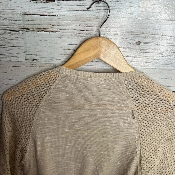 Roz & Ali  cardigan sweater tan size small - Picture 5 of 9